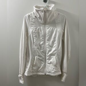 Lululemon White Zip Up Light Jacket
